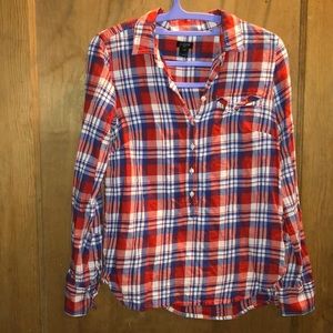 J crew pop over shirt